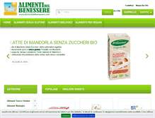 Tablet Screenshot of alimentidelbenessere.com